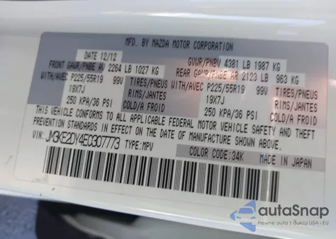 2014 Mazda Cx-5 Grand Touring from USA, damaged, VIN JM3KE2DY4E0307773